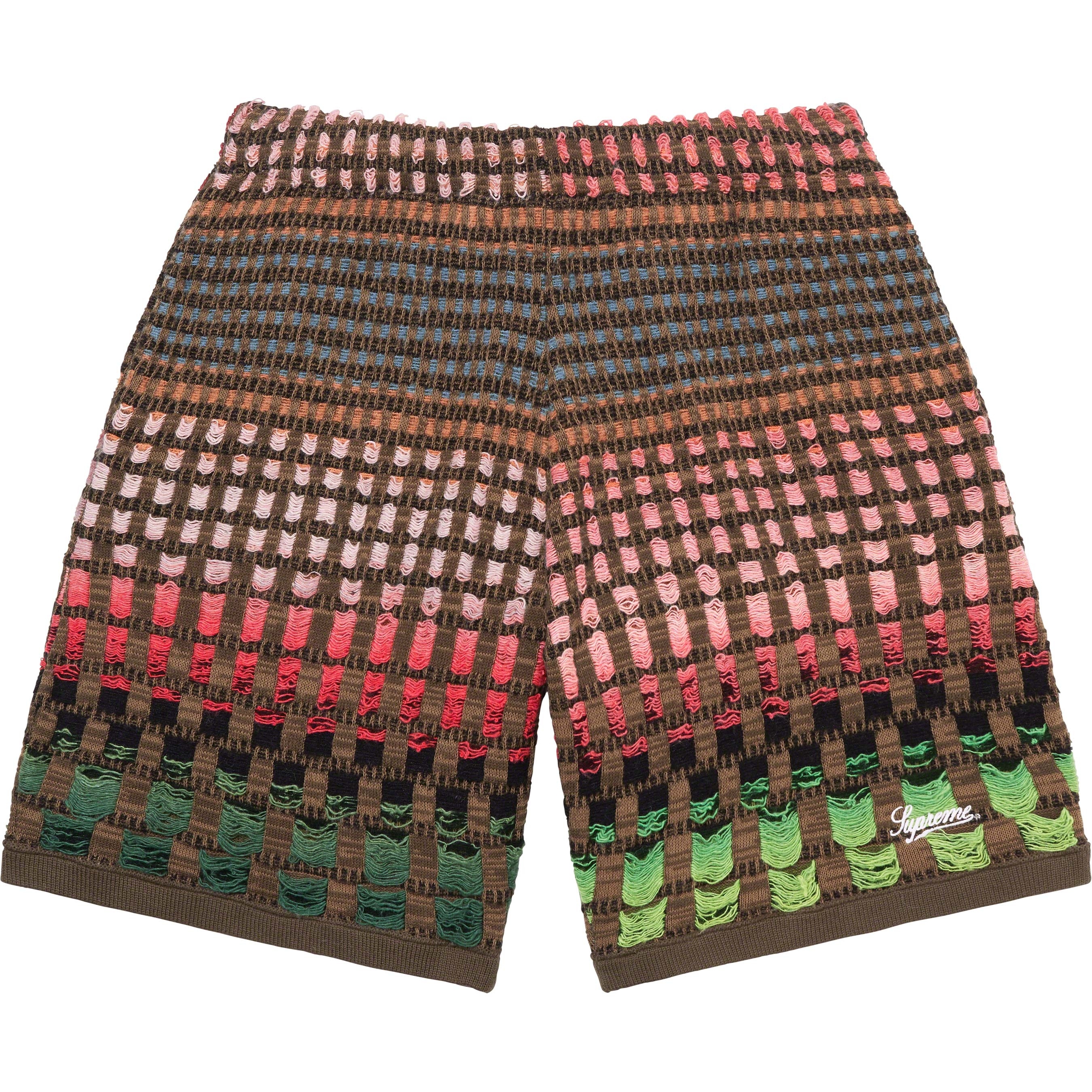 Gradient Grid Knit Short view 17